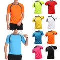 Hi Vis Safety T Shirts High Visibility Fast Drying Work Sports Wear Short US