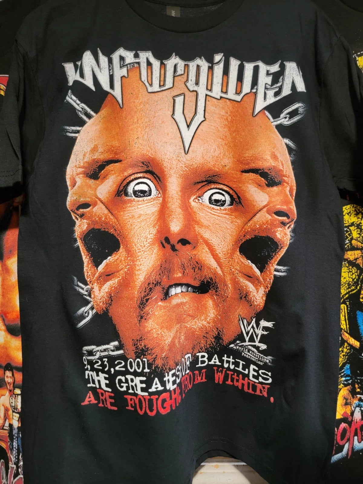 STONE COLD UNDISPUTED ON A SHAKA HEAVYWEIGHT GARMET DYED T SHIRT "MODERN"