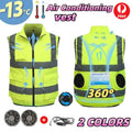 Air Conditioning Cool Vests Safety Reflective Fan Clothes Work Wear Outdoor Sun
