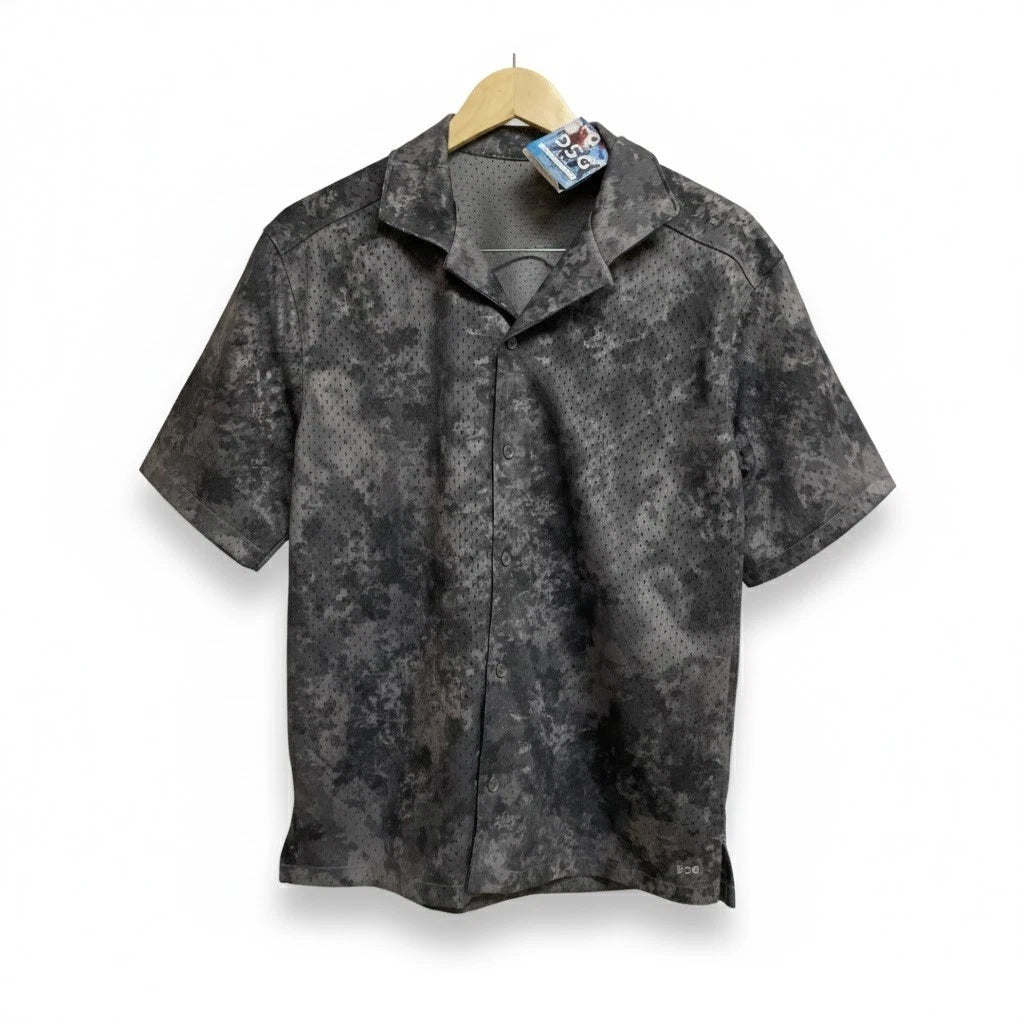 DSG x Twitch Allison Mens Mesh Short Sleeve T-Shirt L Charcoal Floral