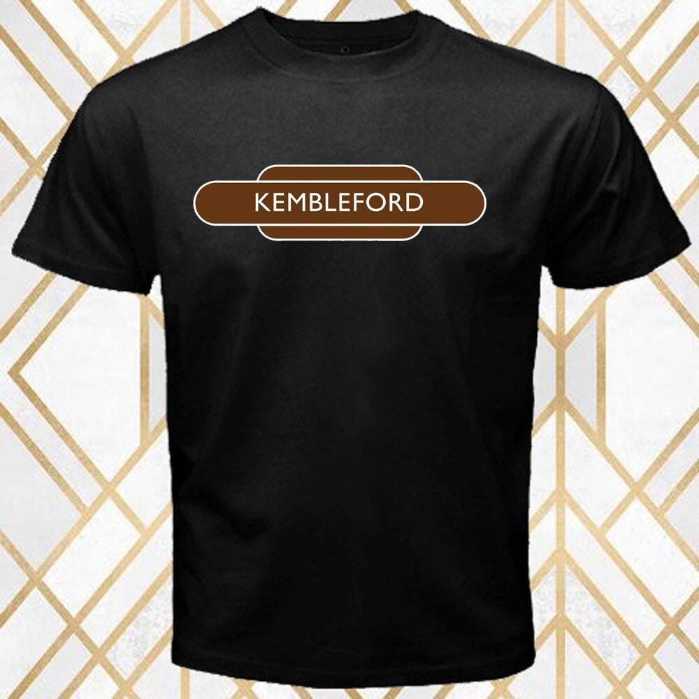 Kembleford Railway Station Men's Black Size S - 3XL