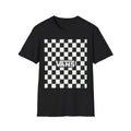 Checkerboard Vans T-Shirt | Black White Skate Logo