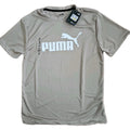 PUMA Logo Men's Dry Cell Short-Sleeve T-Shirt Beige Size Large NEW