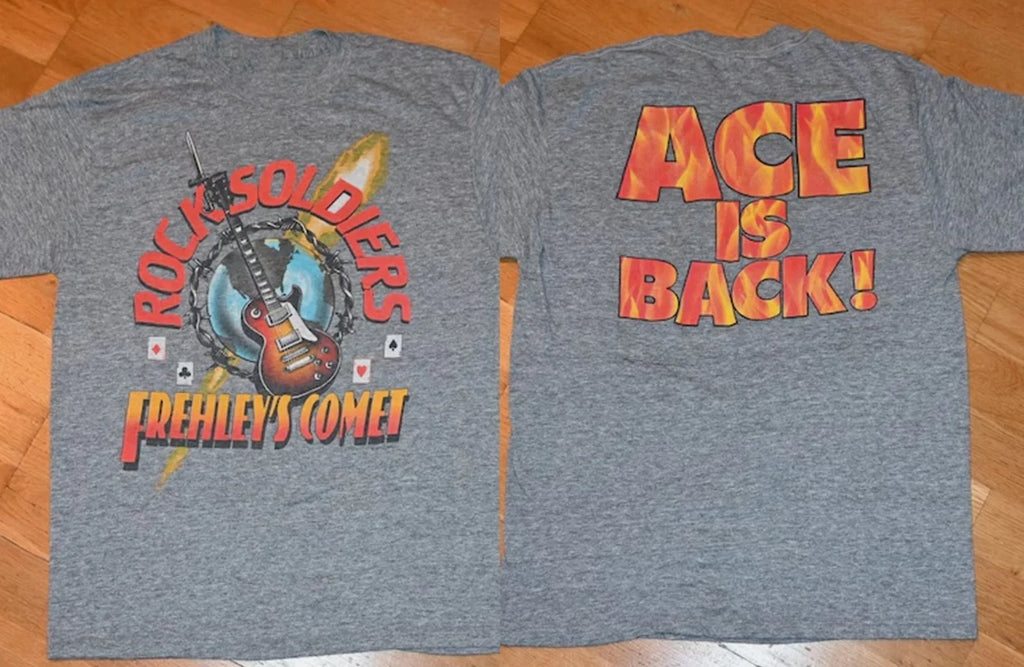 Ace Frehley 1987 ACE FREHLEY'S Comet Reprinted Unisex All Size Shirt