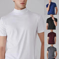 Mens Slim Fit Tee 95%Polyester 5%Spandex Short Sleeve Slim Fit Pullover