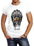 Indian Skull Indian Skull Slim Fit Neverless® Men's T-Shirt