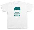 Man Women's Geek Funny Modern T-Shirt Smart Cartoon Wise Tee Learning