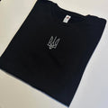 Ukraine Embroidered Shirt Ukrainian  T-Shirts Zelenskyy Golden Trident Slava