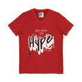 Trendy Graphic V-Neck Tee-Don't Believe the Hype, Casual Shirt, Streetwear Style