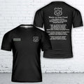 Custom Name US Navy Master-at-Arms (MA) Rating Creed T-Shirt 3D