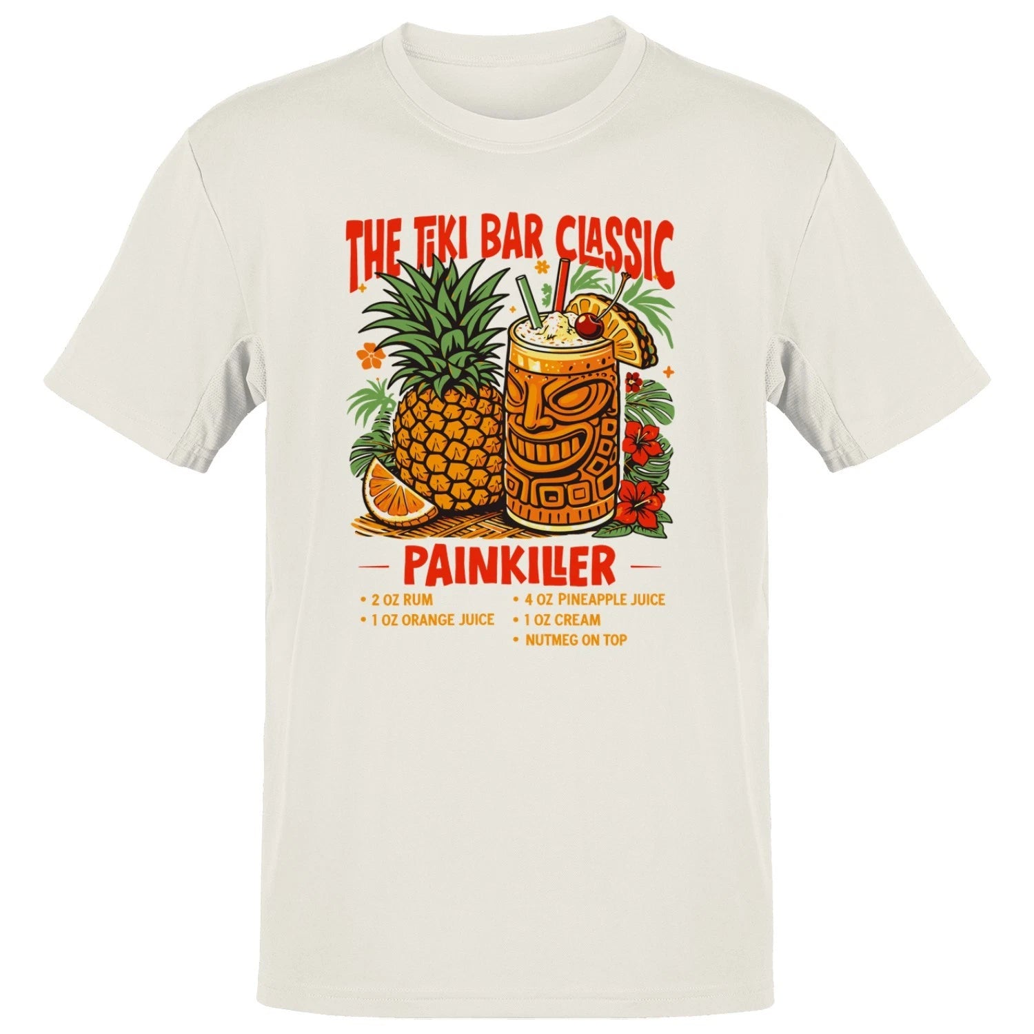 Tiki Bar Classic Painkiller Recipe Men's T-shirt