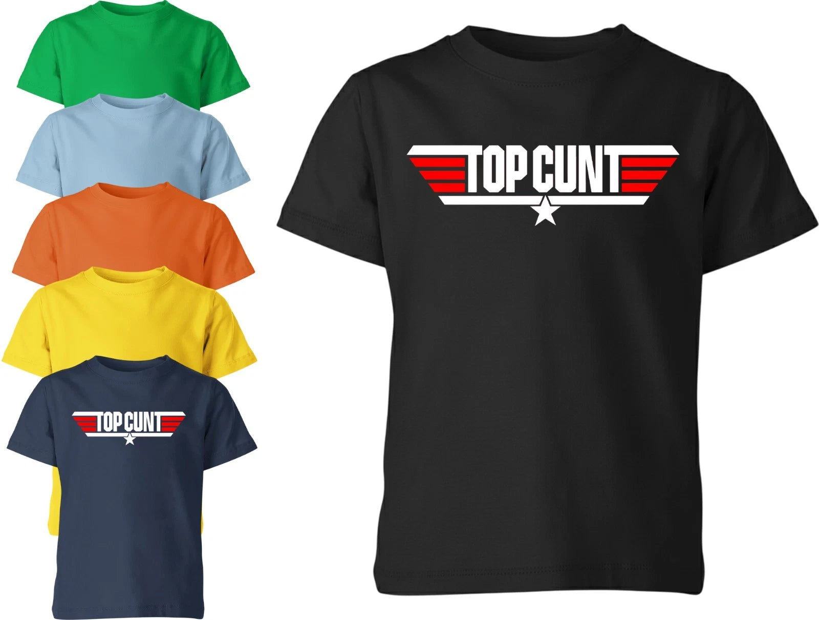 TopCunt Unisex T-Shirt Retro Funny Parody Rude Humor Stag Hen Do Party Tee