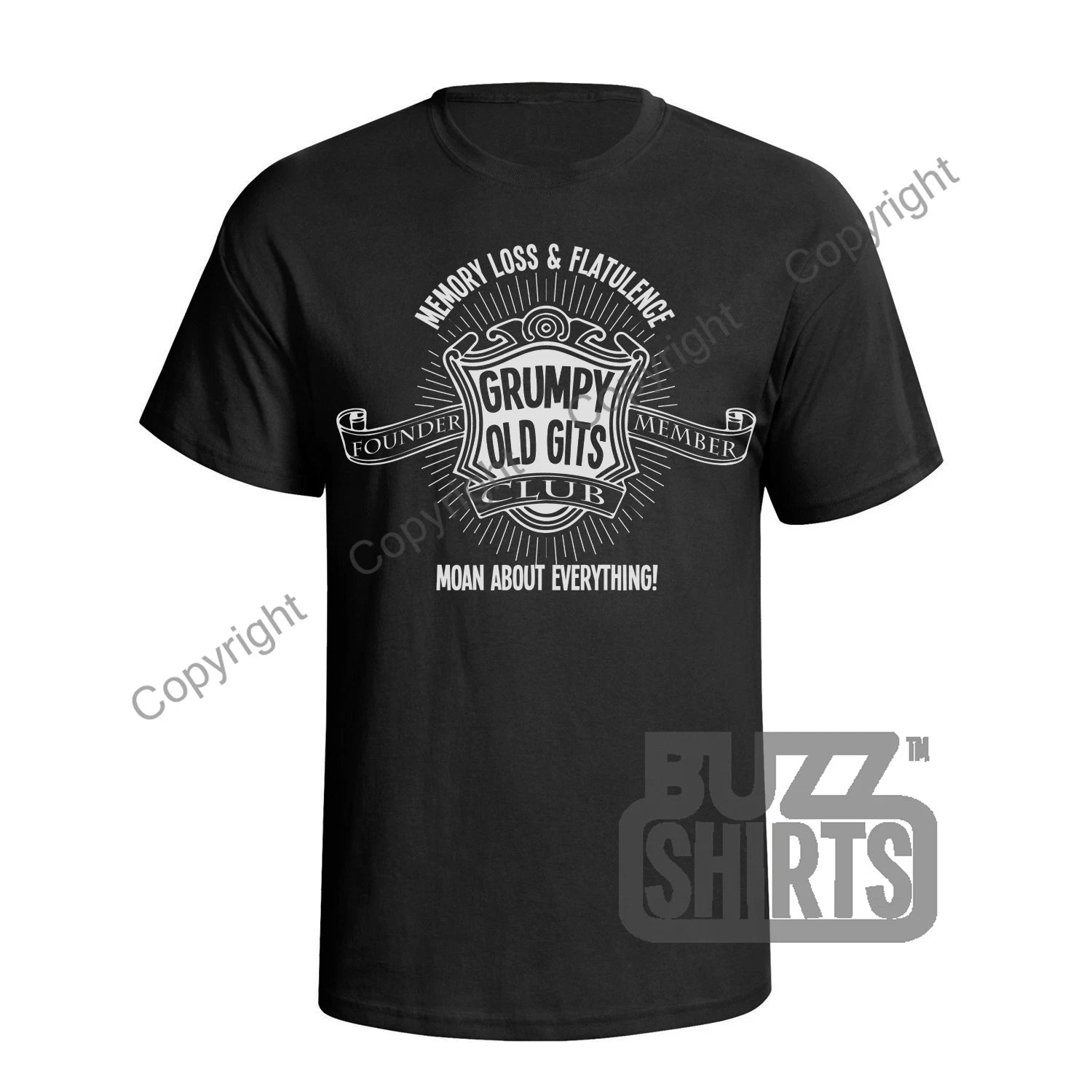 Grumpy Old Gits Club Fathers Day T-Shirt Mens Grandad Dad Birthday  Funny Gift