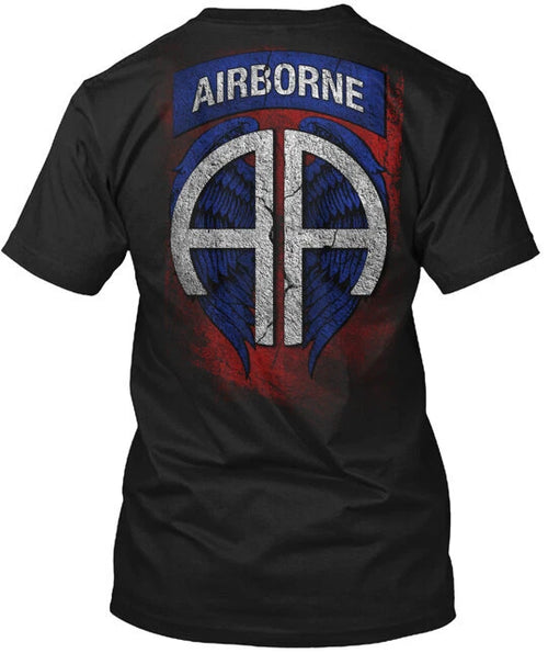 82nd Airborne Division Tee T-Shirt Made in the USA Size S to 5XL