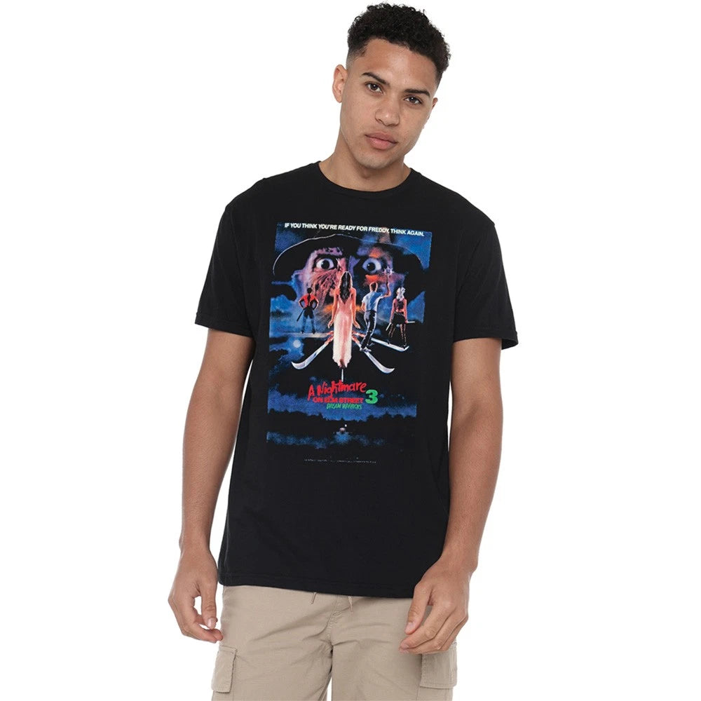 A Nightmare On Elm Street 3 Dream Warriors Vintage Poster T-Shirt S-5XL, Black
