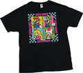 Super Mario Brothers New Adult T-Shirt -  4 Character Boxes Between Name