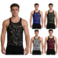 Mens Tank Tops Daily Wear Shirts Vacation T-Shirt Gym Undershirts Fitness Mesh