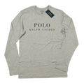 Polo Ralph Lauren Men's Grey Logo Graphic Crew-Neck Long Sleeve Sleep T-Shirt