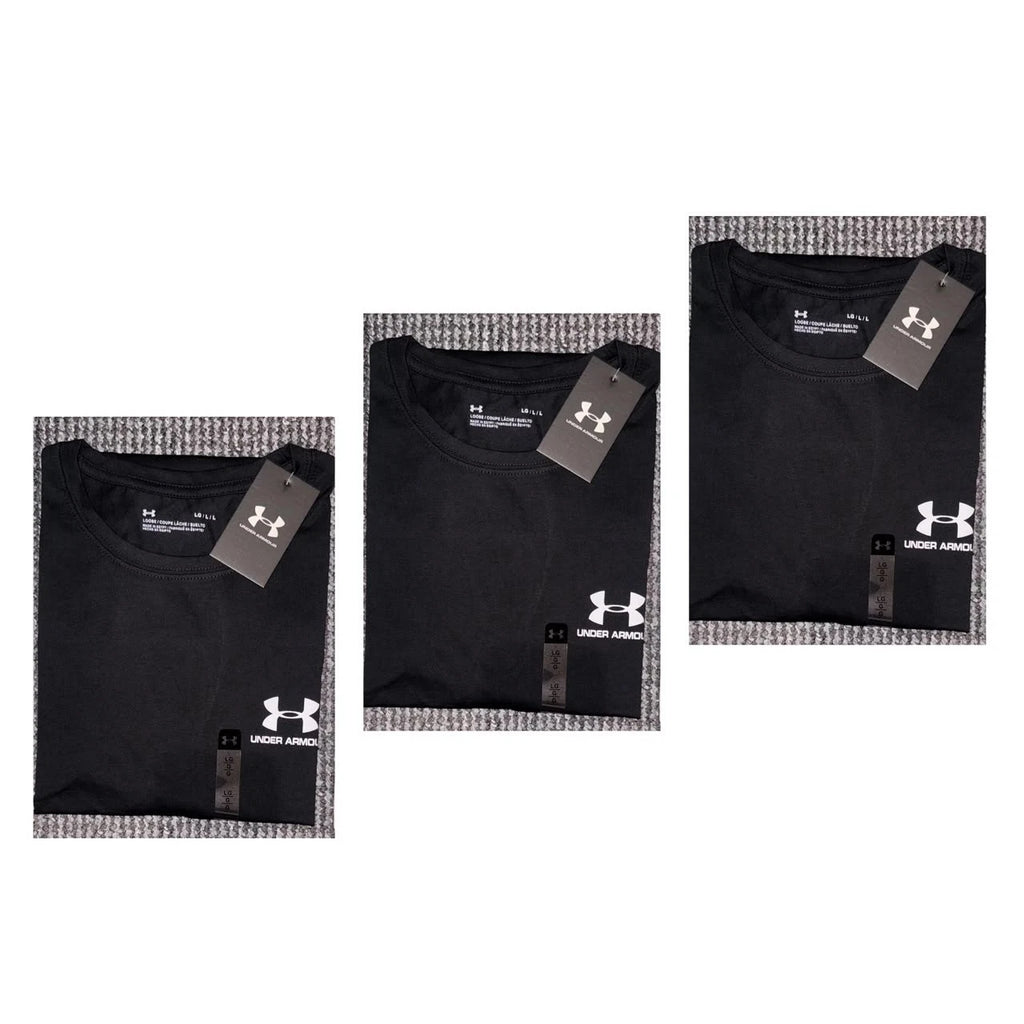 Men's Under Armour T-Shirt Short sleeve Crew neck Sport Logo Brand New lot