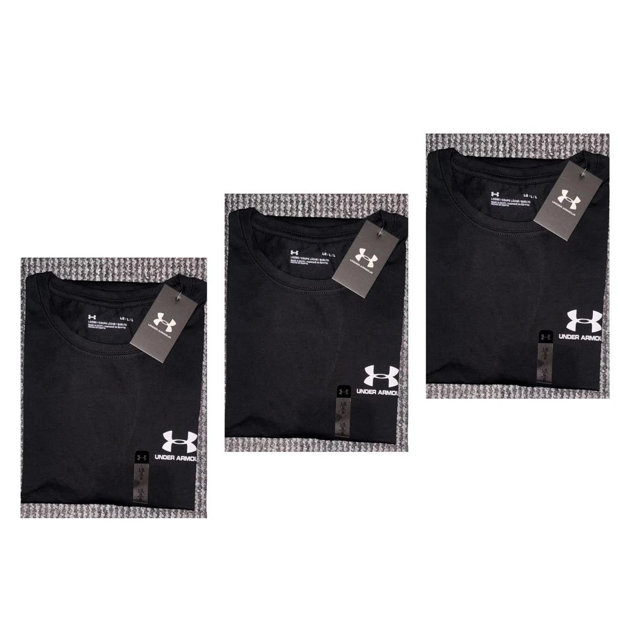 Men's Under Armour T-Shirt Short sleeve Crew neck Sport Logo Brand New lot