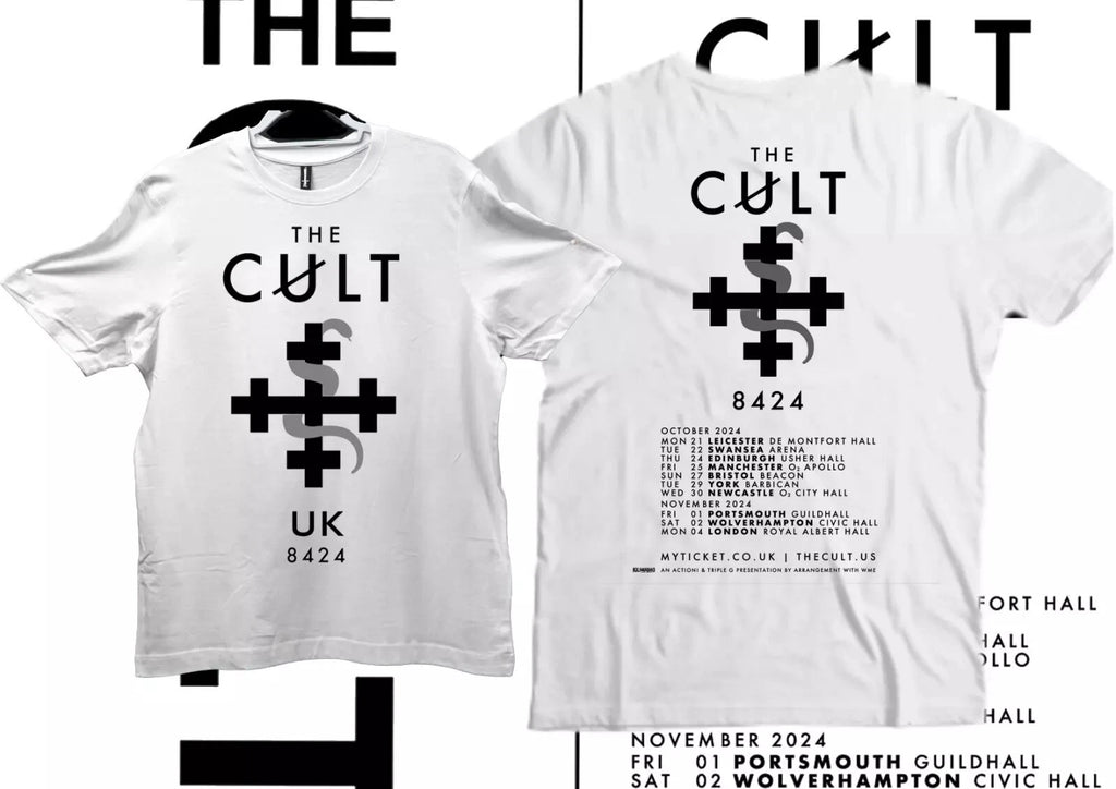 The Cult UK 2024 Tour T-shirt. Sublimation Print