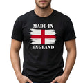 Men's England Flag T-Shirt Made in England St George Cross Graphic Tee Patrio