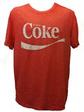 New Coca Cola Coke Mens Size M Medium Vintage Look Distressed Red Shirt