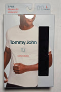 Tommy John Cotton Stretch Modern Fit Undershirt - Large - Black - 2-Pack