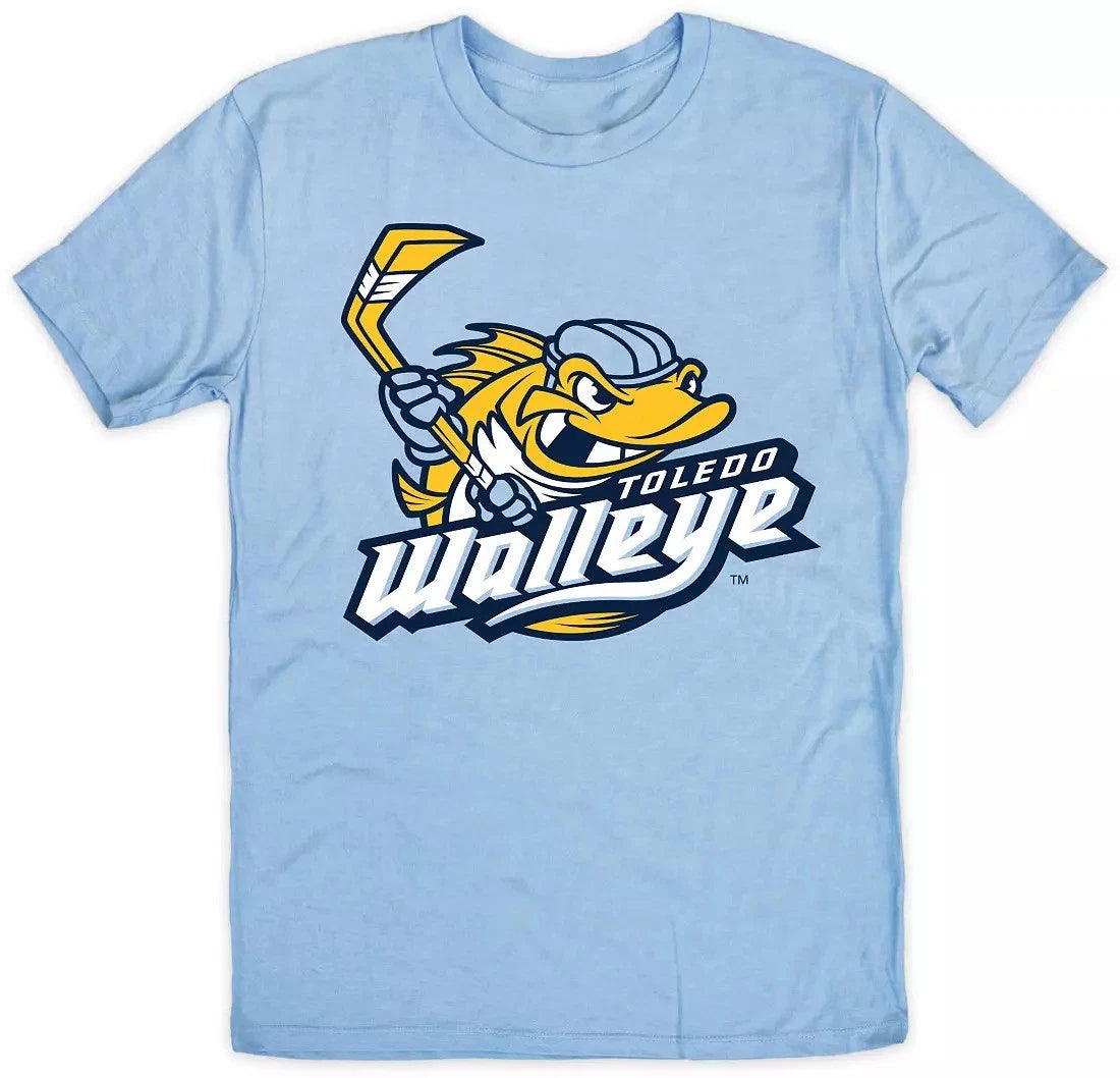 Where I'm From Unisex Toledo *Walleye Blue Logo T-Shirt Size S-5XL