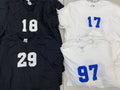 Gildan Soft Style Adult XS S M L XL Number Jersey T-Shirts White Black Team Set