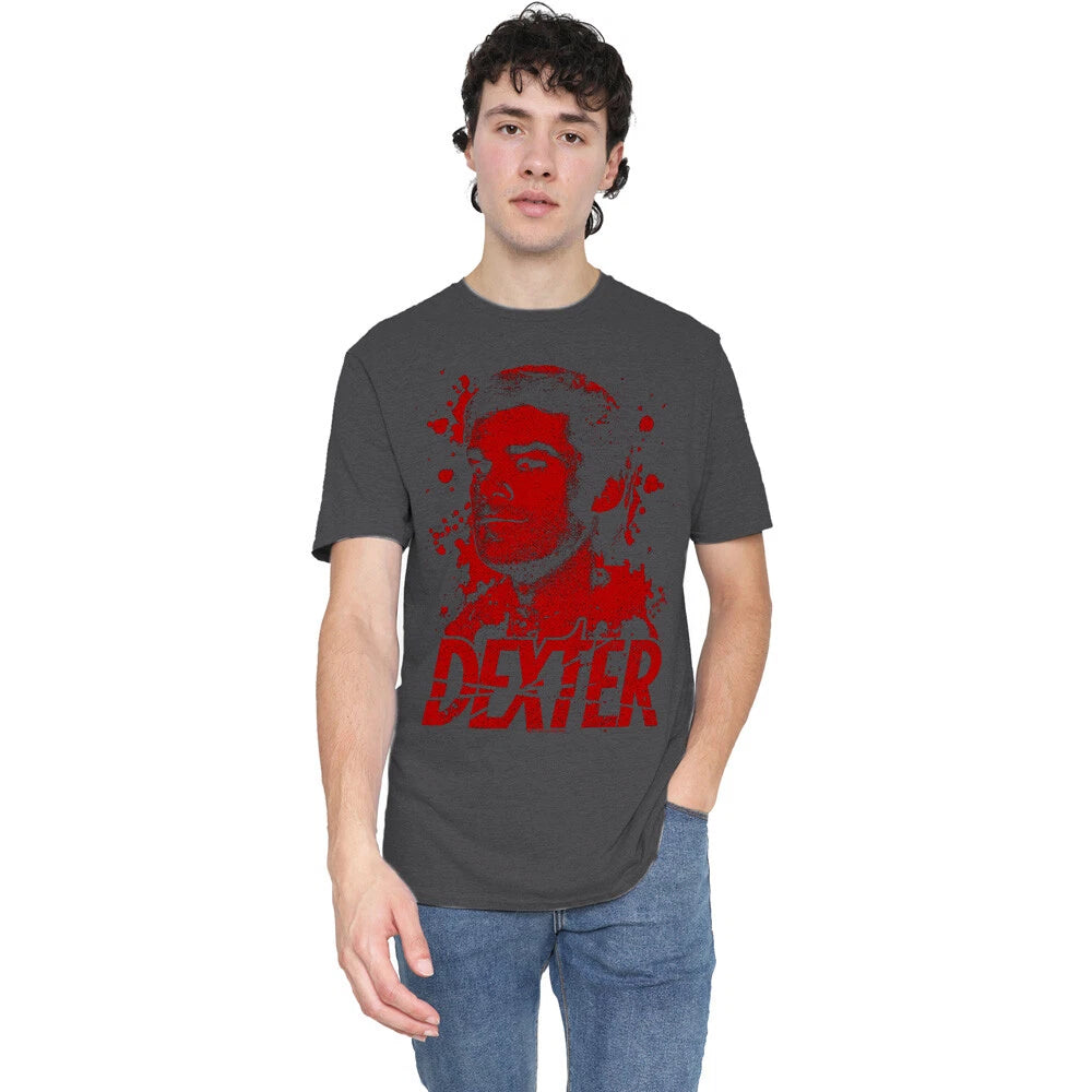 Dexter Born In Blood T-Shirt S-2XL, Charcoal