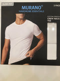 Murano 3 White Crew Neck Slim Short Sleeve T-Shirt  Tee XL Undershirt Box