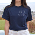 Coffee and agriculture pocket Unisex T-shirt AG teacher tee Black Navy Dark Heat