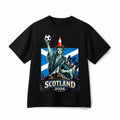 Scotland 2026 Liberty Statue Soccer Bagpipes Funny Cotton Casual T-Shirt Unisex