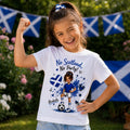 Personalised Scotland Football Girl T Shirt, Supporter Gift