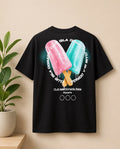 Ice Lolly Graphic T-Shirt Black Crew Neck Regular Fit XS-L BNWT Primark