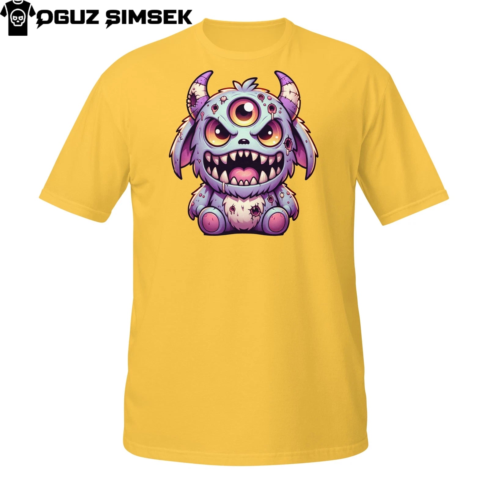3-Eyed Cute Monster T-Shirt | Pastel Goth Plush Horror Design | Creepy Kawaii