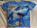 SHARK GREAT WHITE OCEAN WATER TEETH SCARY HORROR T-SHIRT SHIRT