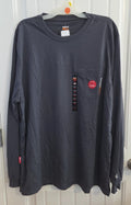NWT Timberland PRO FR  Mens 2XL Gray Long Sleeve T Shirt Flame Resistant Cotton