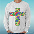 Felpa Man Light Sweater Light Grey " Cross Military Colour "