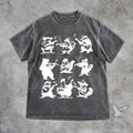 Animal Musicians 90s Tattoo T-Shirt, Retro Bear Guitar Tee, Cute Frog T-Shirt
