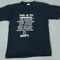 VTG This Is My Weekend Dad Shirt Medium Single Stitch Novelty Joke