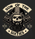 Mens Biker T-Shirt Son of the Sixties Funny Sayings Shirts Men Gifts
