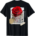 Streetwear Graphic Dark Floral Urban Aesthetic, ON Back T-Shirt unisex T-Shirt