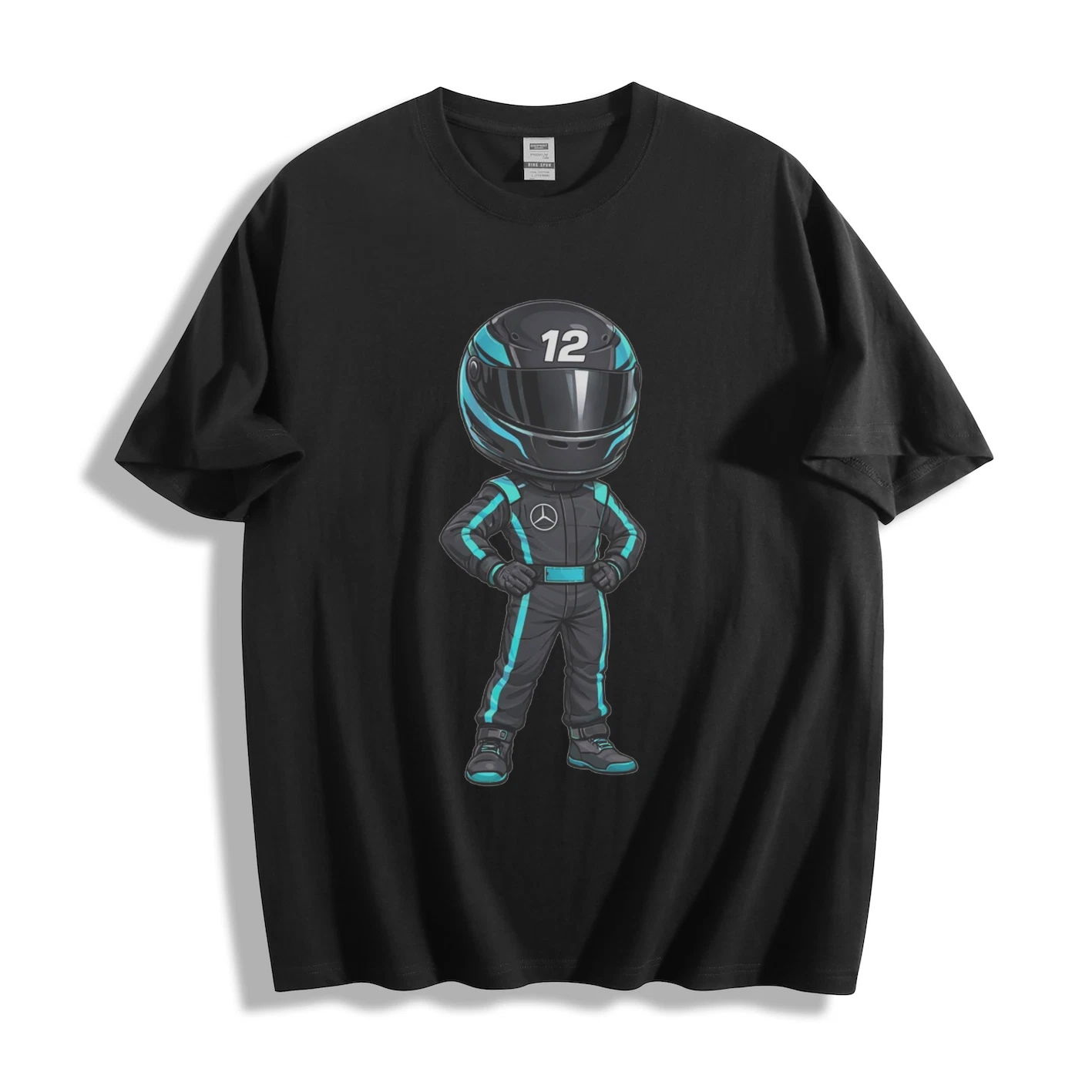 Gender-Neutral Mercedes F1 Driver #12 Graphic T-Shirt