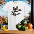 Disney Minnie Mouse Leopard T-shirt Kids Hoodie Men Women Unisex Tshirt SX11
