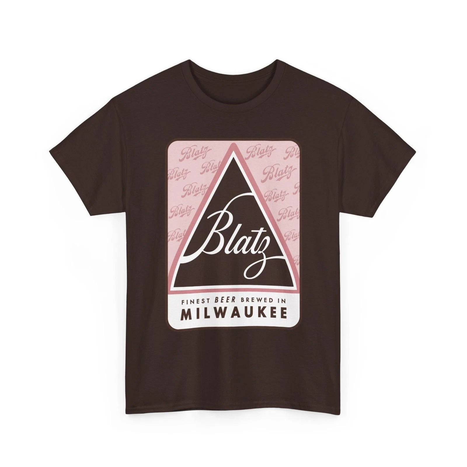 Blatz Finest Beer Brewed In Milwaukee WI Pink Retro 1950s Breweriana T-Shirt