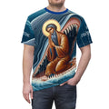 JONAH AND THE WHALE ORTHODOX ICON DESIGN ALL OVER PRINT SHIRT CHRISTIAN PROPHET