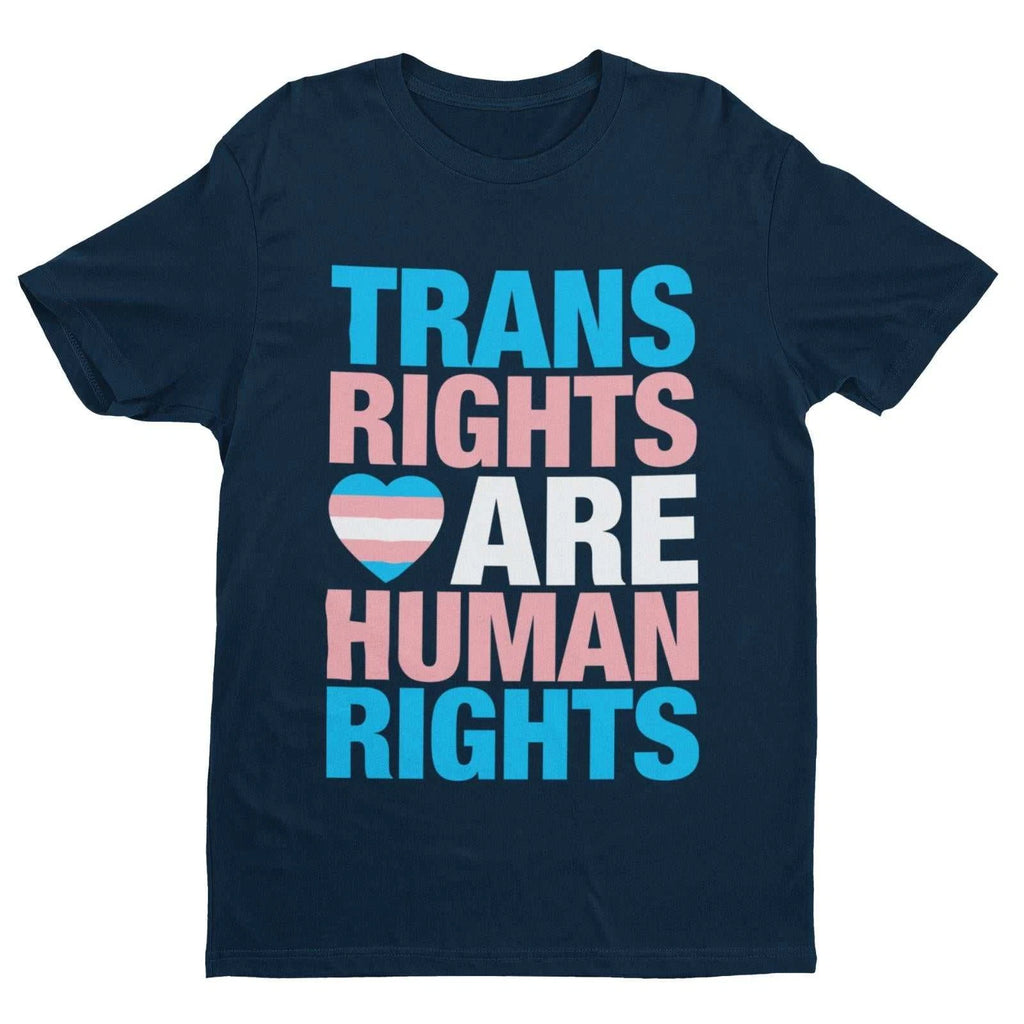 LGBTQIA+ T Shirt TRANS RIGHTS ARE HUMAN RIGHTS Pride TShirt Gift Woke Inclusive