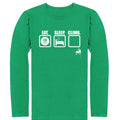 Rock Climbing Long Sleeve Shirt Eat Sleep Climb Outdoor Adventure Seekers Top
